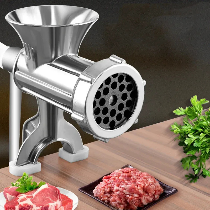 Aluminum Alloy Manual Meat Grinder, Multipurpose Hand Crank ...