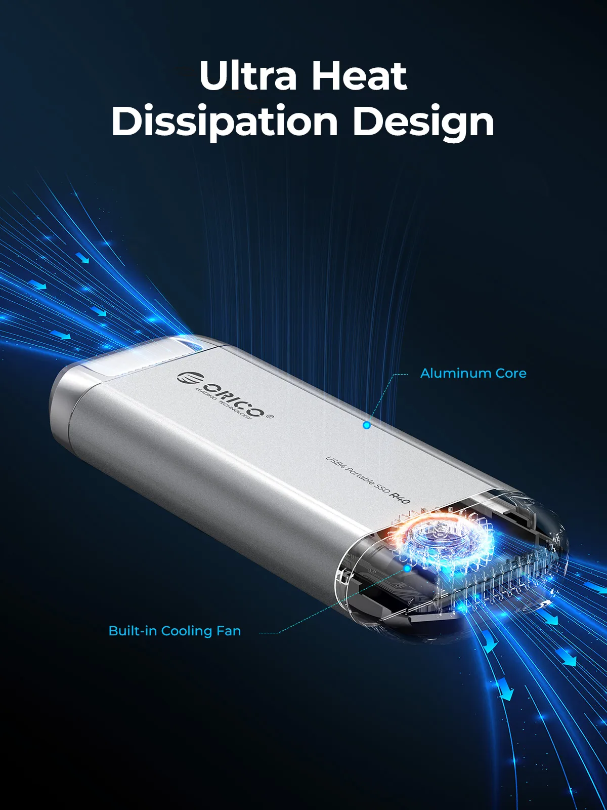 Solid State Fan Example ORICO Silverstone Portable SSD: 1TB Internal Solid State Drive with ...