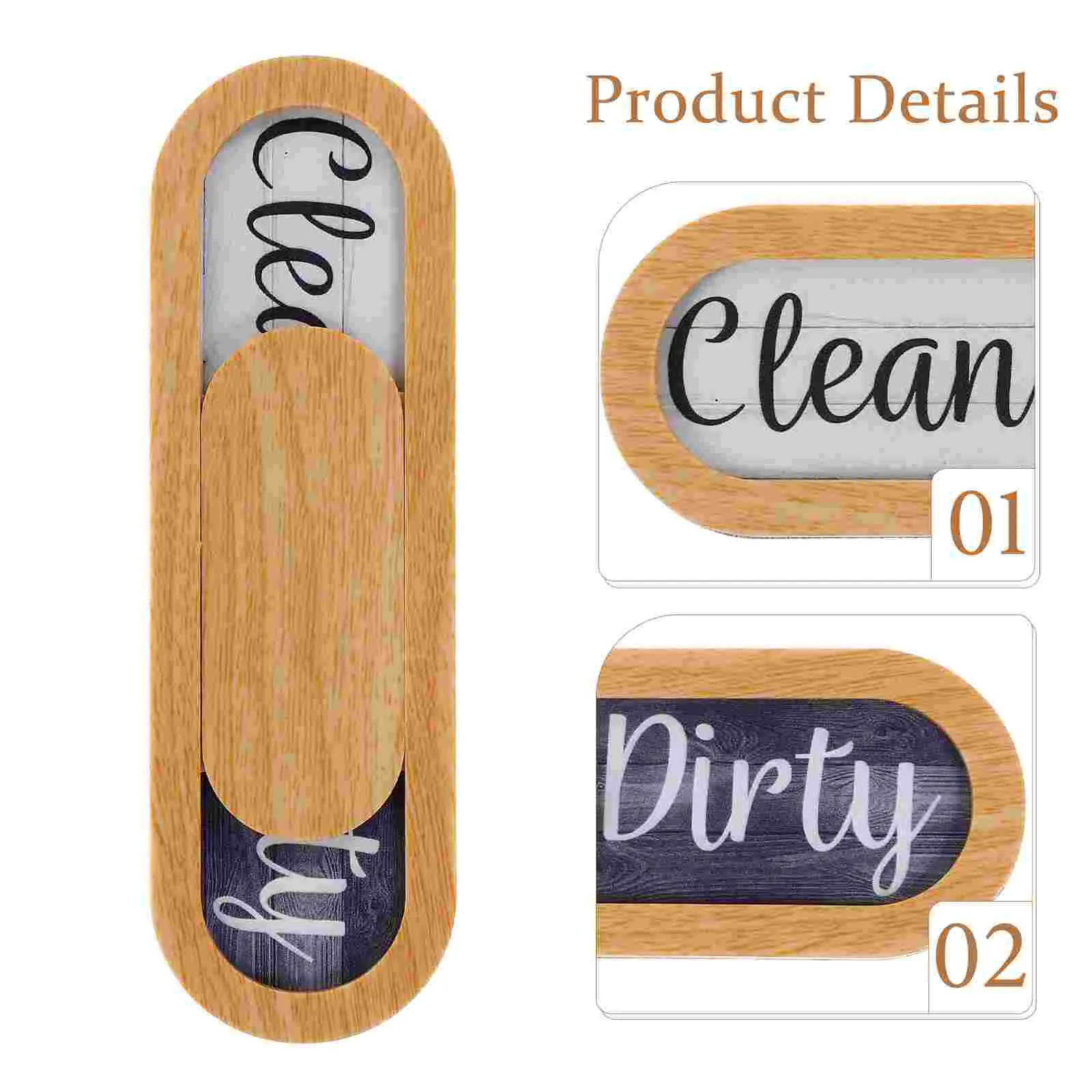 DHgate.com:Magnetic Dishwashing Sign, Double-Sided Flip Clean/Dirty ...