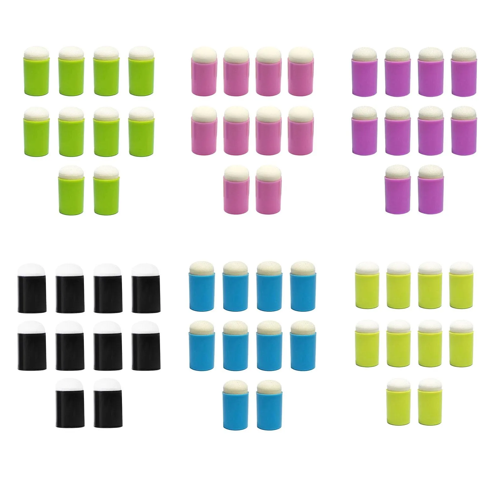 30 Pcs Finger Sponge Daubers Finger Painting Sponge Craft Drawing Sponge For Painting Sponges For Painting Stamping Ink