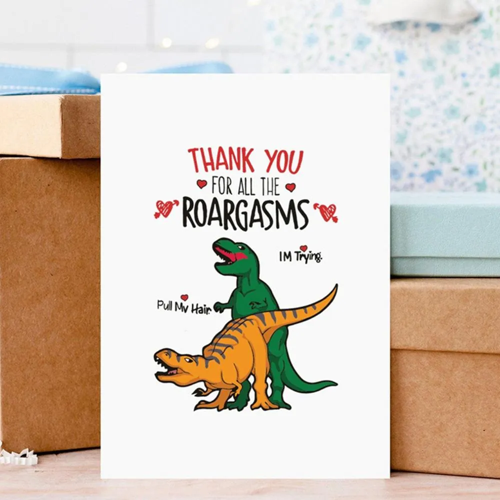 Dinosaur Humorous Valentines Day Greeting Card For Boyfriend And dinosaur-humorous-valentines-day-greeting-card-for-boyfriend-and