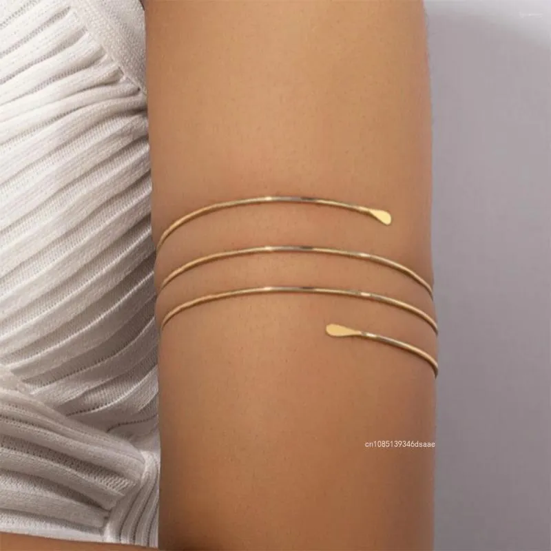 Punk Alloy Upper Arm Cuff Bracelet, Adjustable Armband