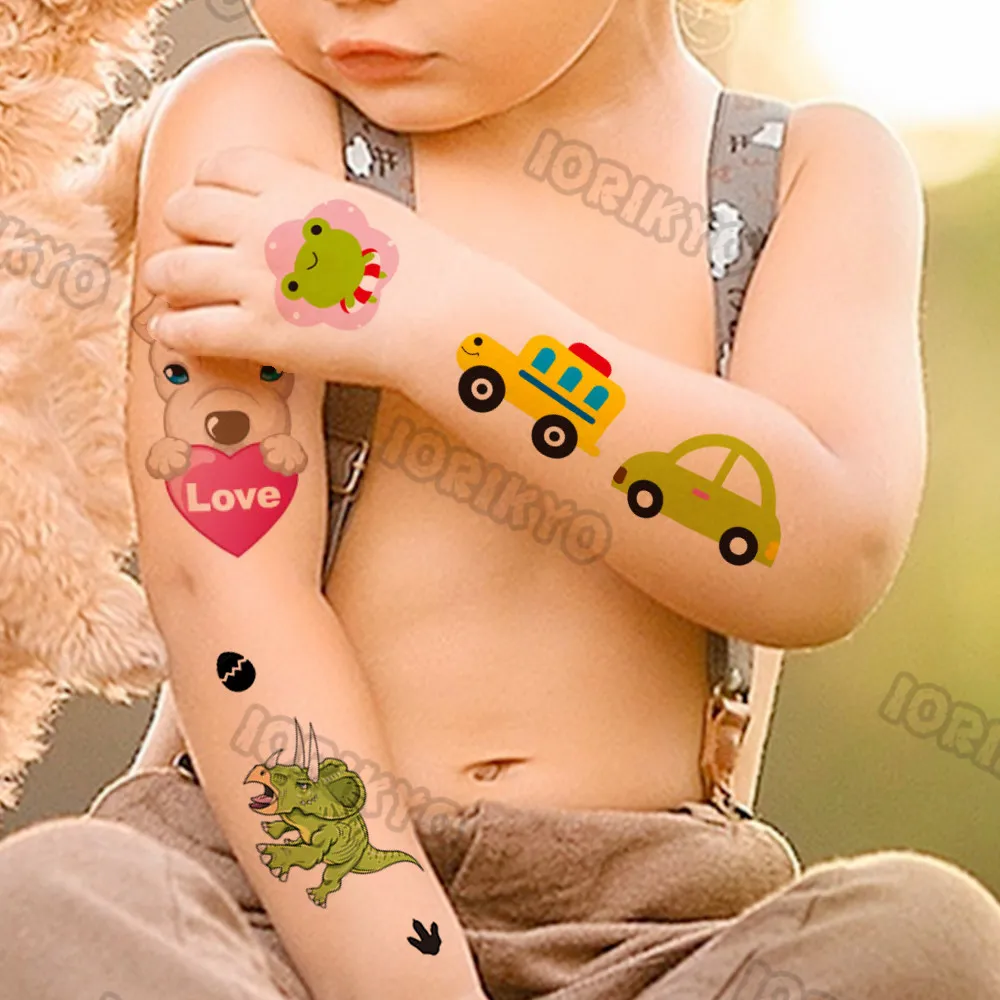 Dinosaur Temporary Tattoos for Kids Boys Girls Baby Car Dog Heart Small  Waterproof Sticker from Dhgate Tattoo Care Supplies - price 20.91, image size:1000x1000