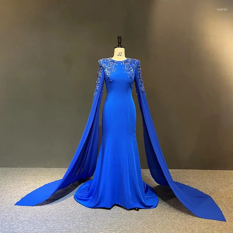 green emerald velvet dress Royal Blue Simple Long Prom Dresses 8th Graduation Dress School Dance  Winter Formal Dress cg8108 main image 1