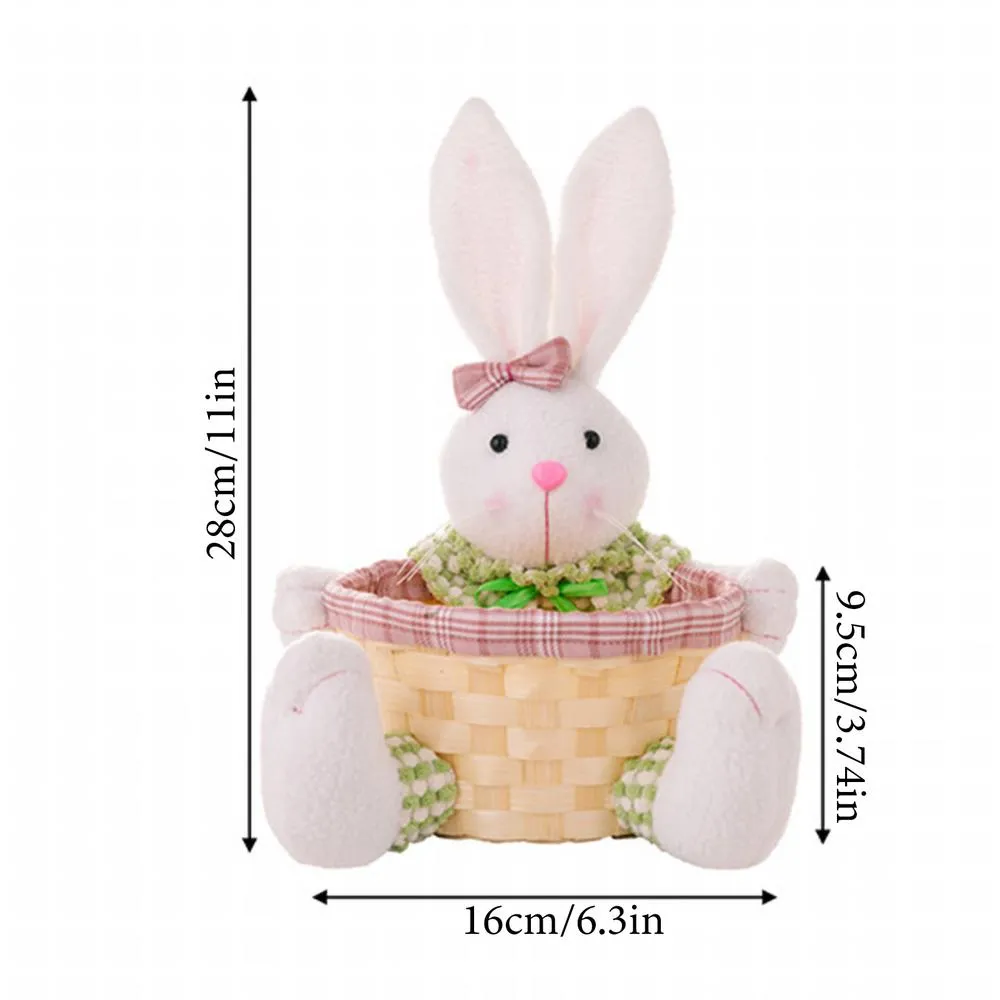 Easte Bunny Basket, 2pcs Easte Egg Hunting Bags Fo Kids