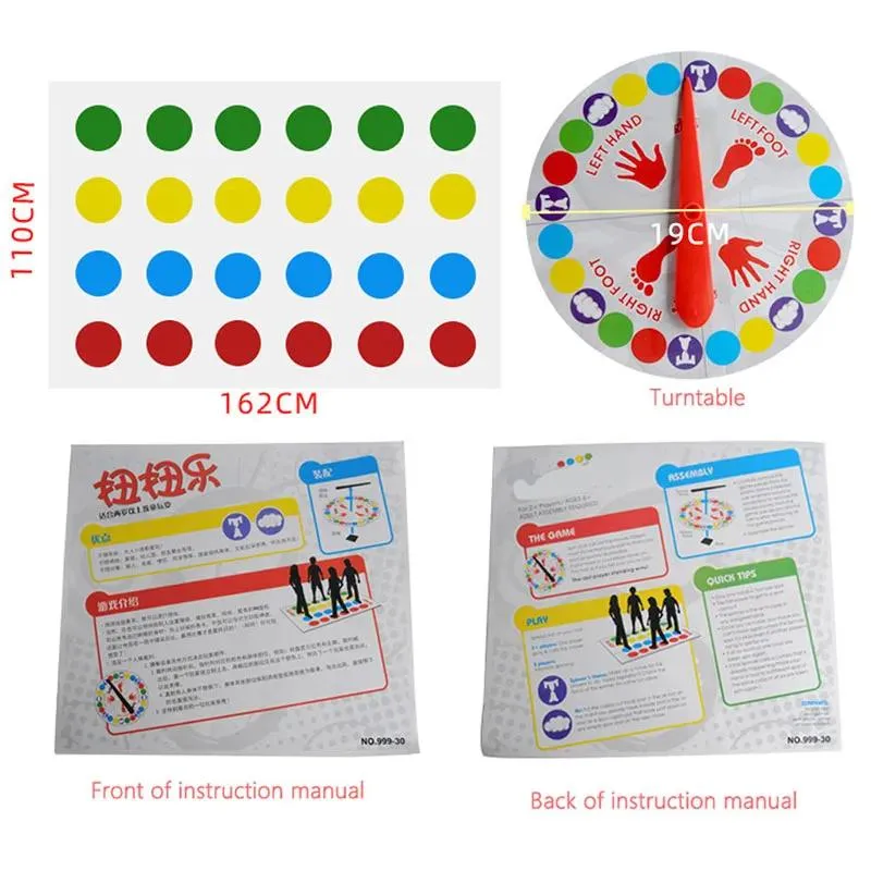 Kids Adult Giant Inflatable Twister Game Inflatable Twister Mattress Game For Indoor Outdoor Sports Games