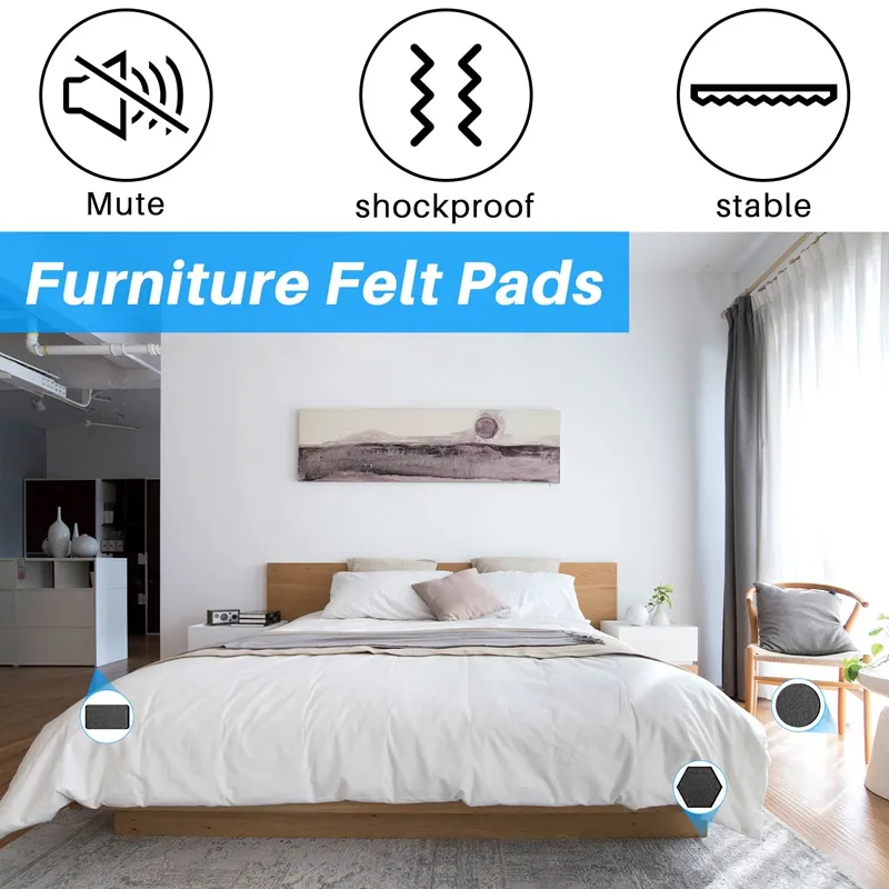 Metafranc Self-Adhesive Felt Gliders - Furniture Pads To Protect Floors, 8-Pack - View #14