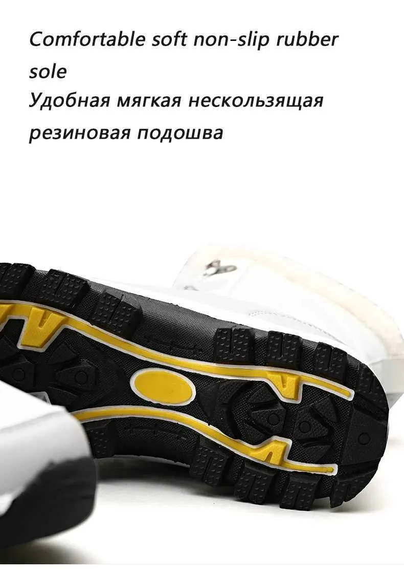 Ankle Women Winter Shoes Keep Warm Non-slip Black Snow Ladies Lace-up Boots Chaussures Femme Booties Woman Flat Boot_voghion.com