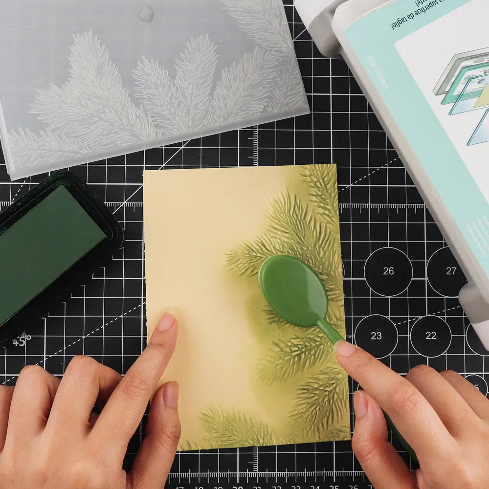 Handmade Brick Wall 3D 3d embossing folders with Cobblestone Leaves and ...