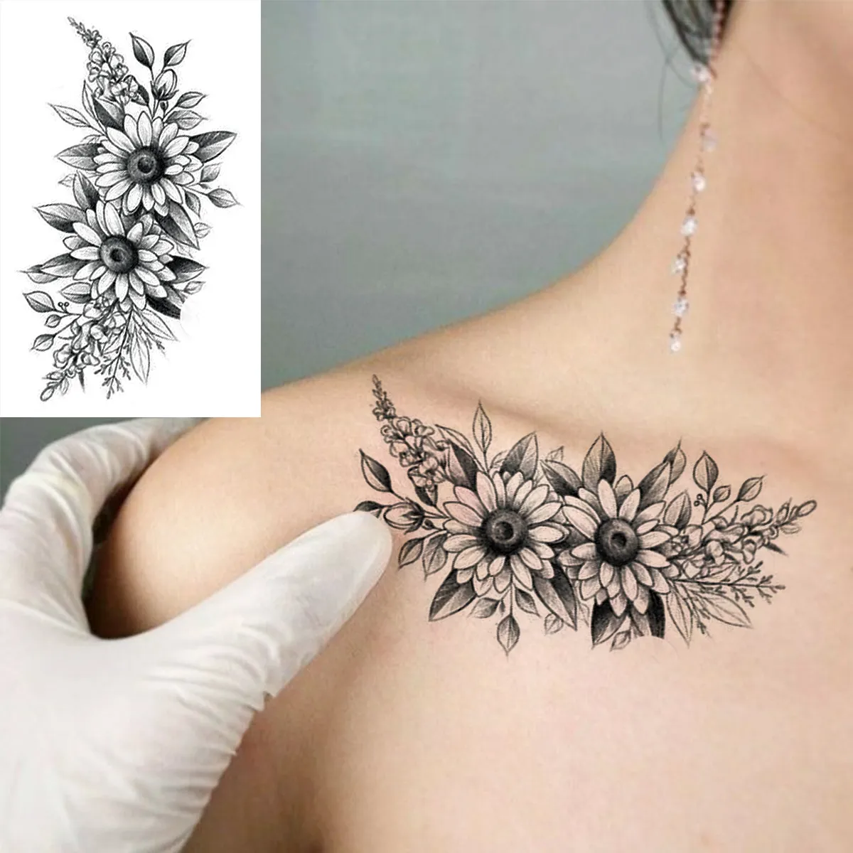 Angel Wings Rose Flower Temporary Tattoos for Women Adult Planet Whale Daisy  Realistic Washable Body Art Decal from Dhgate Permanent Makeup Needles \u0026  Tips - price 20.91, image size:1200x1200