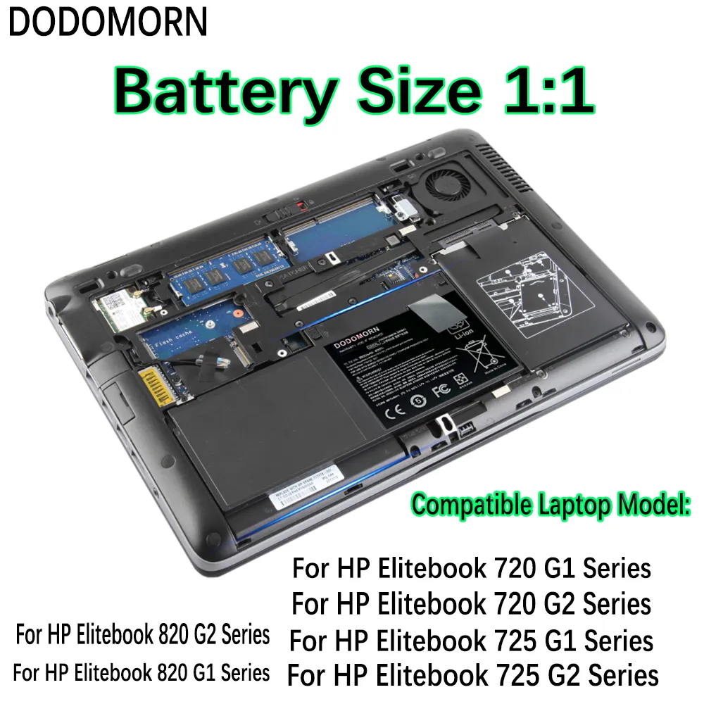 46wh Oem Dizüstü Bilgisayar Pili Pil Sb03xl Hp Elitebook 720 725 820 G1 G2 825 7