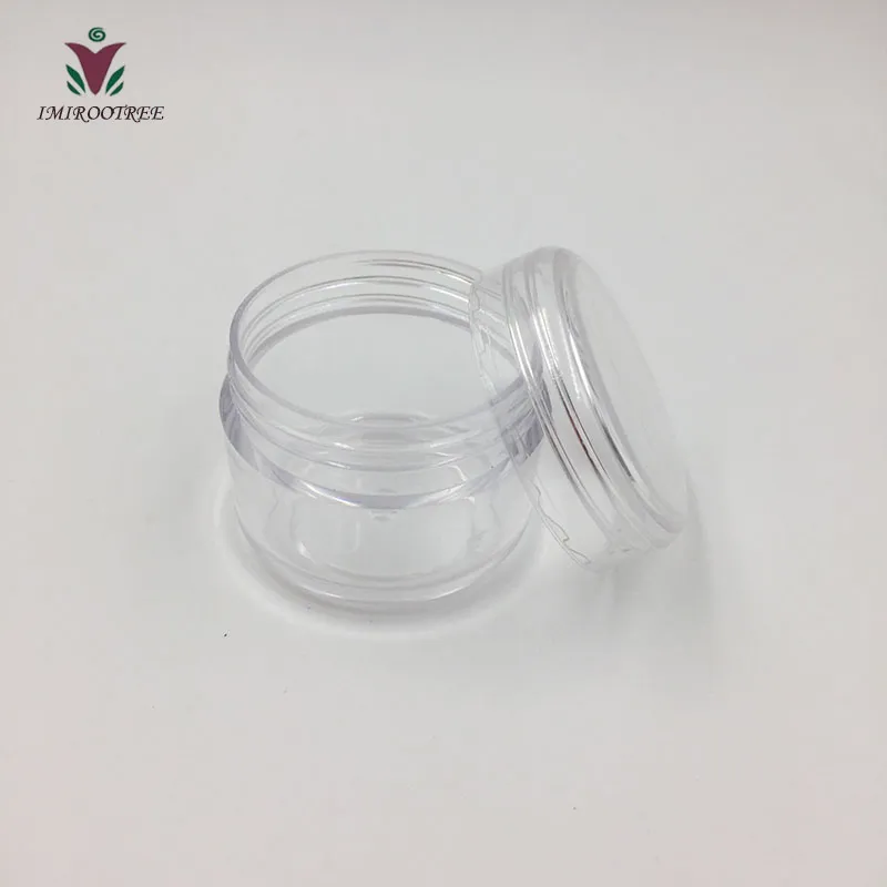 DHgate.com:50 Pack 30g PS Clear Round Jars with Lids, Portable Travel ...