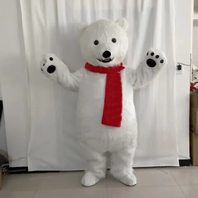 Save Big on Bulk Polar Bear Costume Adult Polar Bear Mascot Costume Adult  Size Cartoon Anime Theme Character Carnival Unisex Dress Christmas Fancy