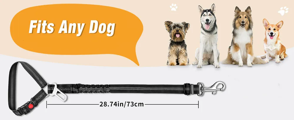 TSLRSA 2 X Car Safety Belt For Dogs, Universal Adjustable Nylon - View #11