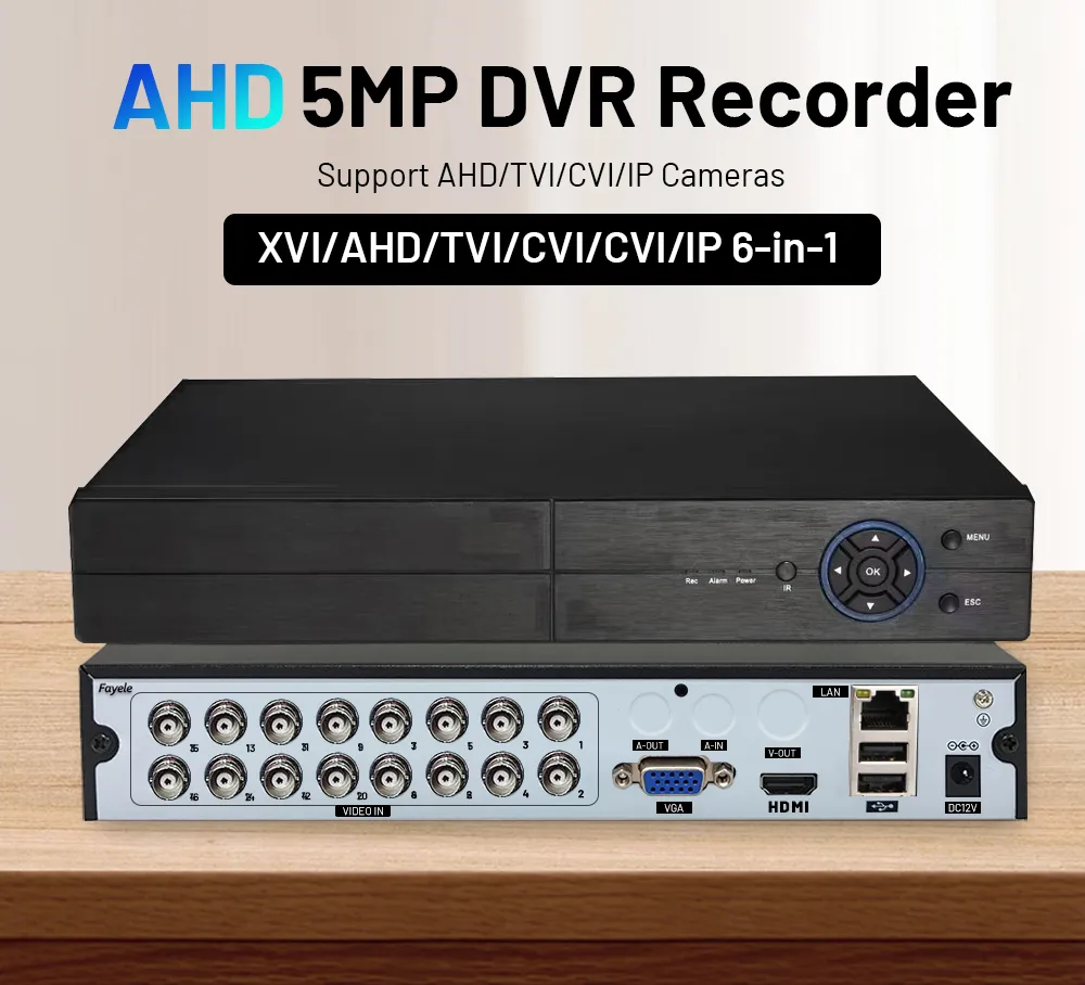5MP Security DVR Recorder: 4/8/16 Channel Digital From Ddmymay
