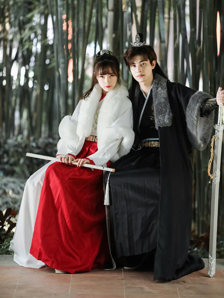 Manteau Cape Hanfu Homme Style Tang - Coton/lin, Manches Longues, Multicolore, Neuf Avec étiquettes