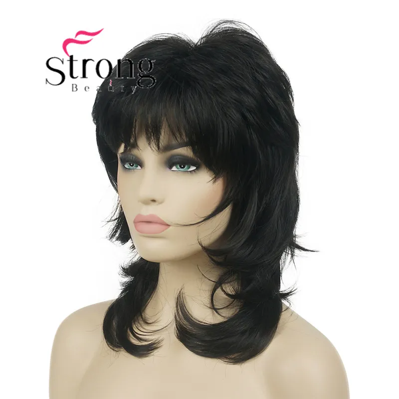 16 Long Blonde Fluffy Shag Synthetic Wig with Natural Wave  display picture 3