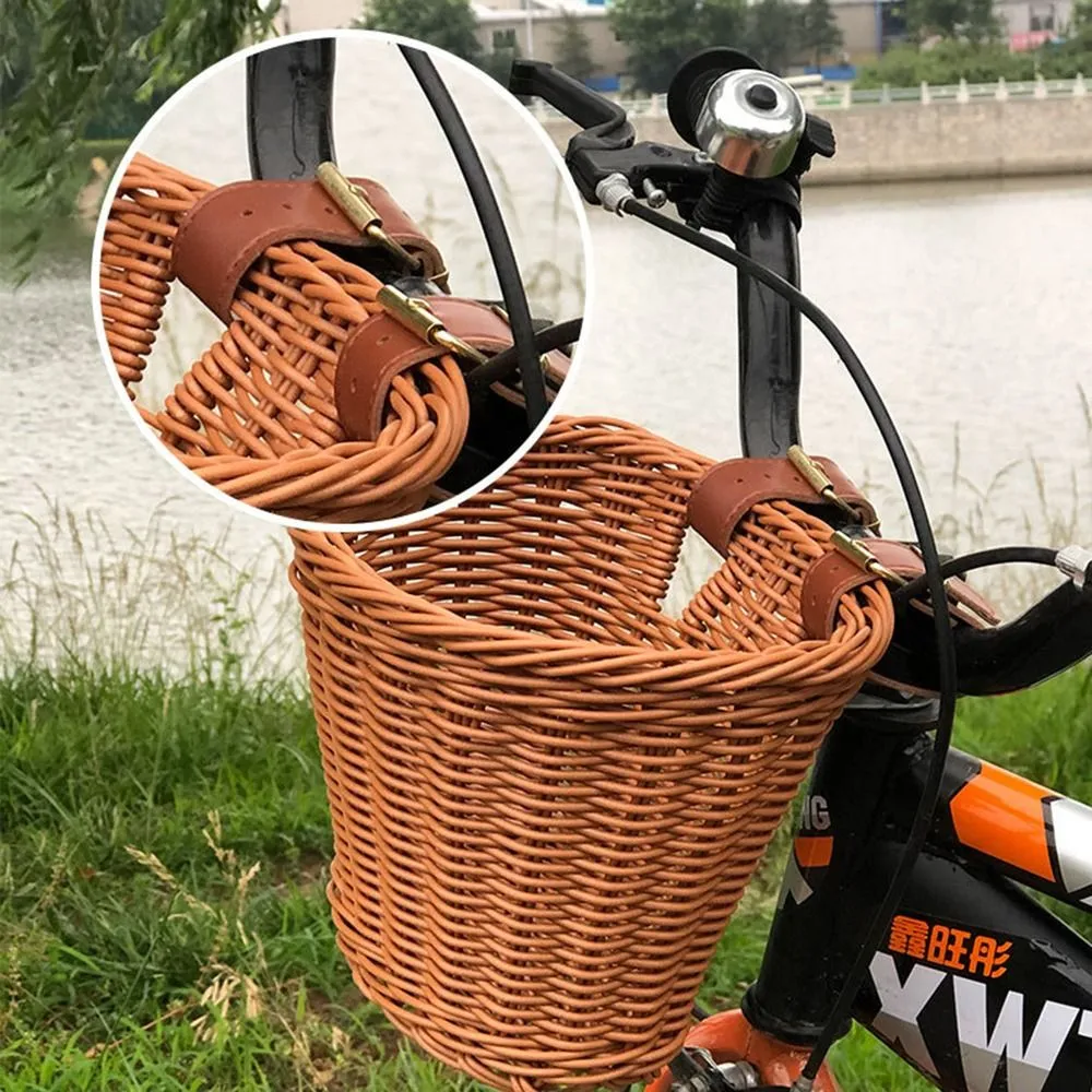 Bicycle Baskets For Adult Bikes Handwoven Wicker Bike Basket