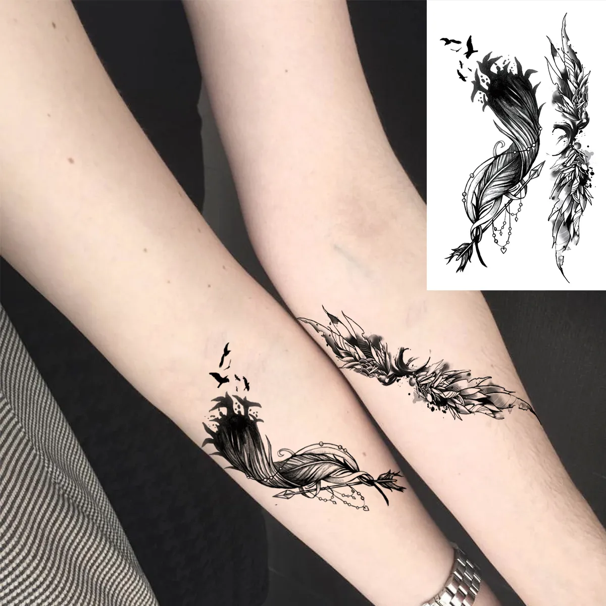 Angel Wings Rose Flower Temporary Tattoos for Women Adult Planet Whale  Daisy Realistic Washable Body Art Decal from Dhgate Permanent Makeup  Needles \u0026 Tips - price 20.91, image size:1200x1200