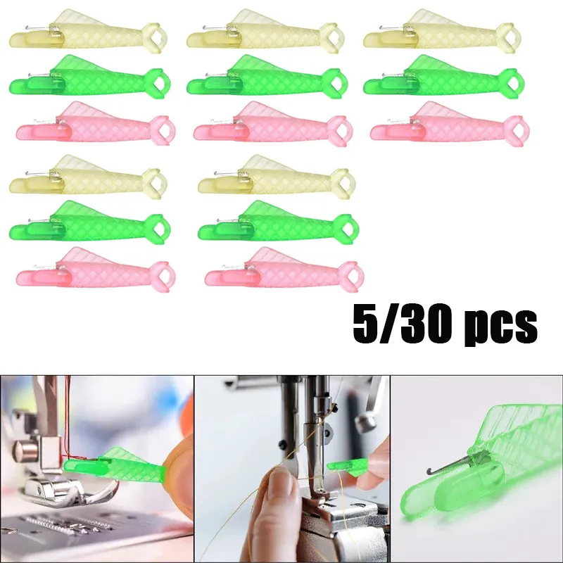 Sewing Accessories Threader For Small Eyes 5 Pcs Sewing Machine Needle ...