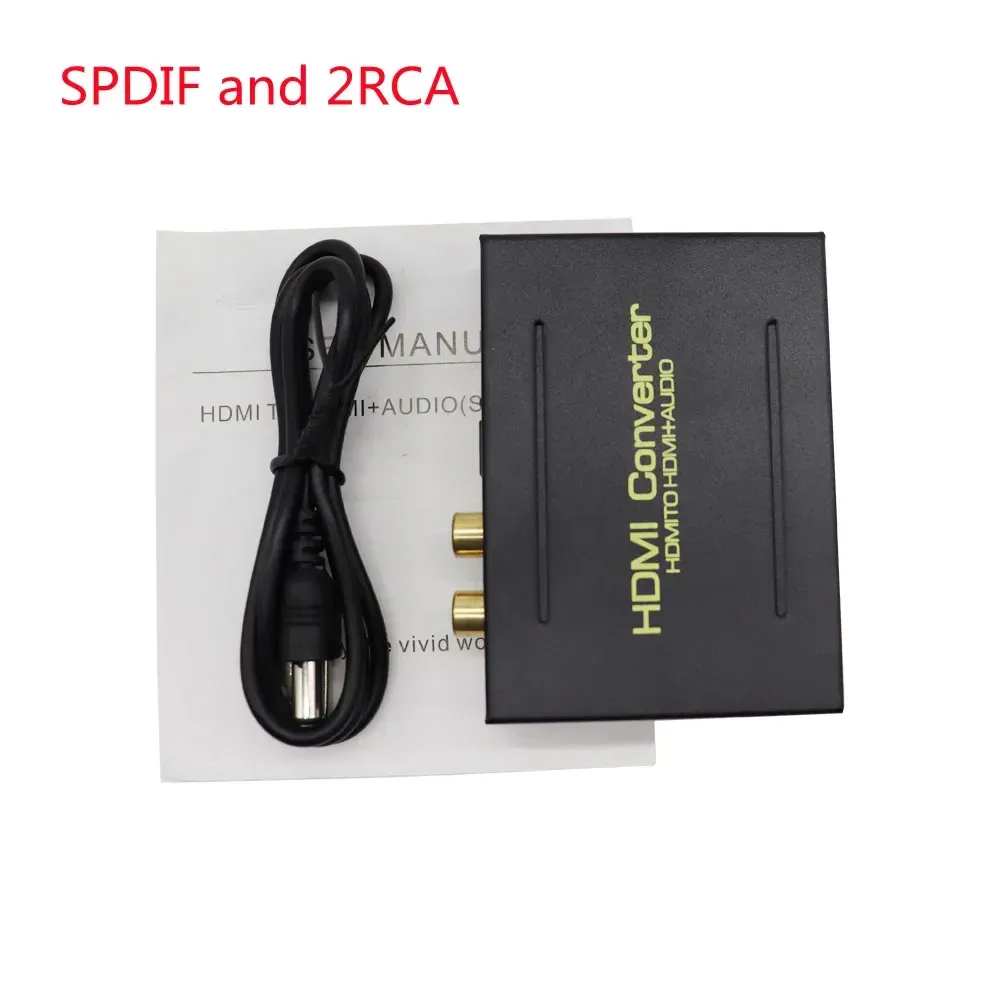 Digitale Audioconverter | 1-weg | Input: HDMI Input | Output: 2x (2x RCA Female) / 3.5 mm | eARC | Automatisch | Antraciet