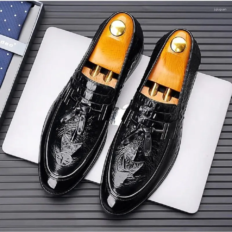 Vtg Bachrach Genuine Crocodile Tassel Loafers Dress Shoes Mens 10 Handmade Italy Bachrach M Leather Upper Dress Shoes for Men for sale | eBay main image 4