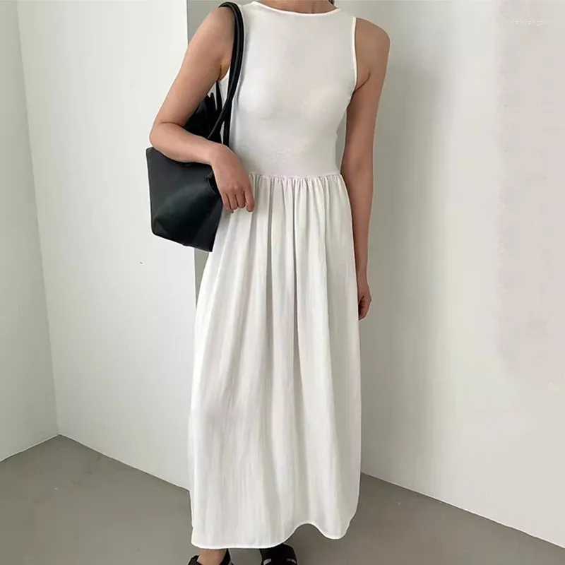 Casual Cotton Summer Dress for Women Sleeveless O-Neck A-Line Mid-Calf  Length from Dhgate Basic & Casual Dresses - price 55.84
