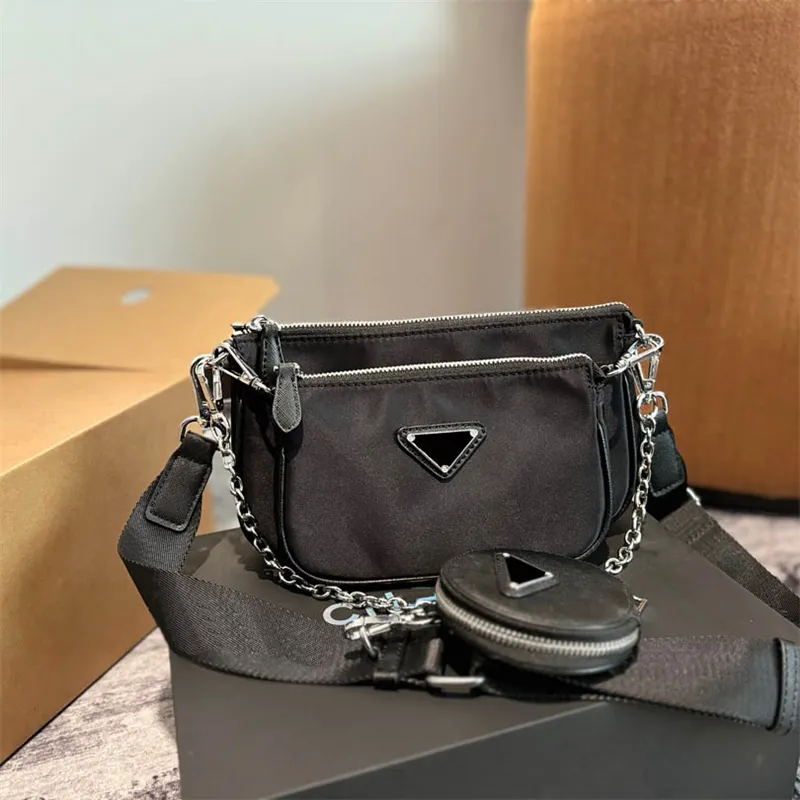 Stylish Nylon Black Nylon Crossbody Bag With Chain Strap For Women And Men Perfect For Travel And Everyday Use From Zanda bag 32.57 DHgate.Com