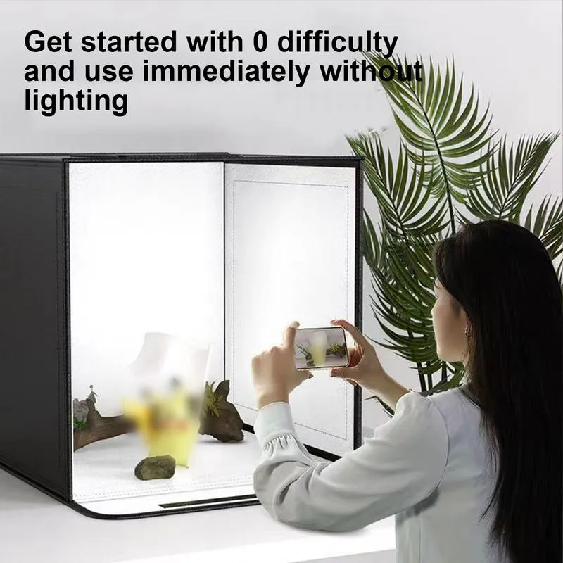 3-Color Photo Box 40CM Foldable Photography Backdrop Tent, Portable ...