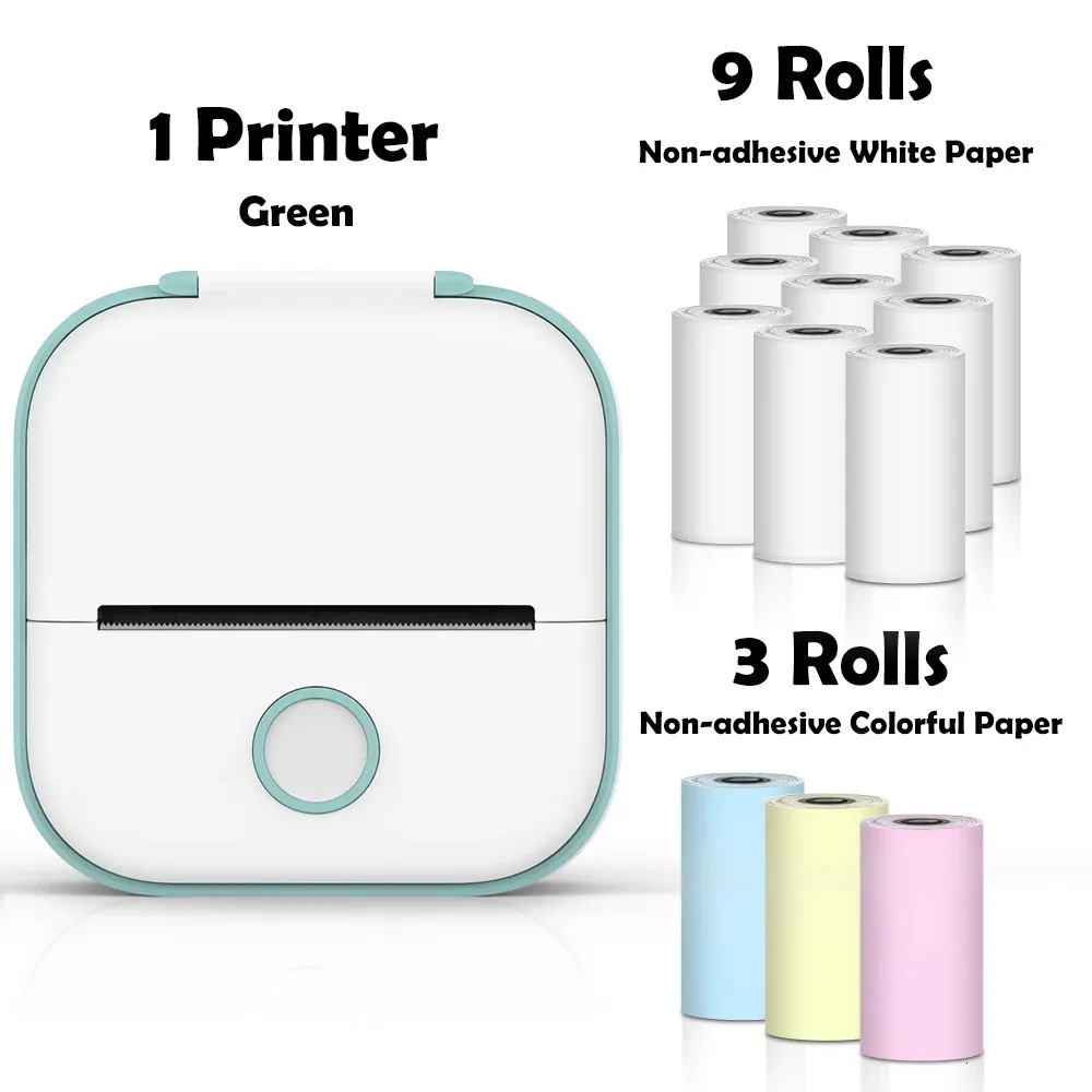 Portable Mini Printer Paper - Self-Adhesive Thermal Paper for Instant ...