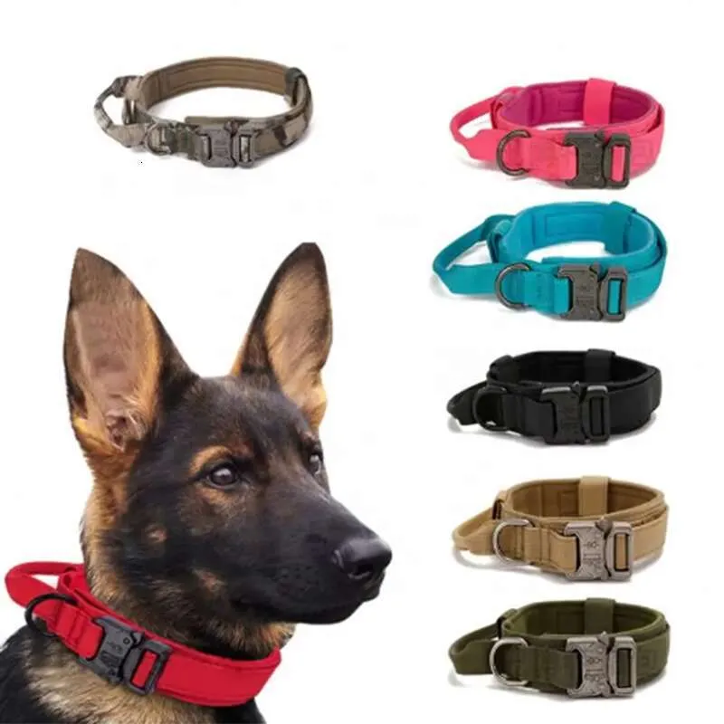 Wholesale Adjustable Tactical Dog Halter Lead Set With Durable Metal