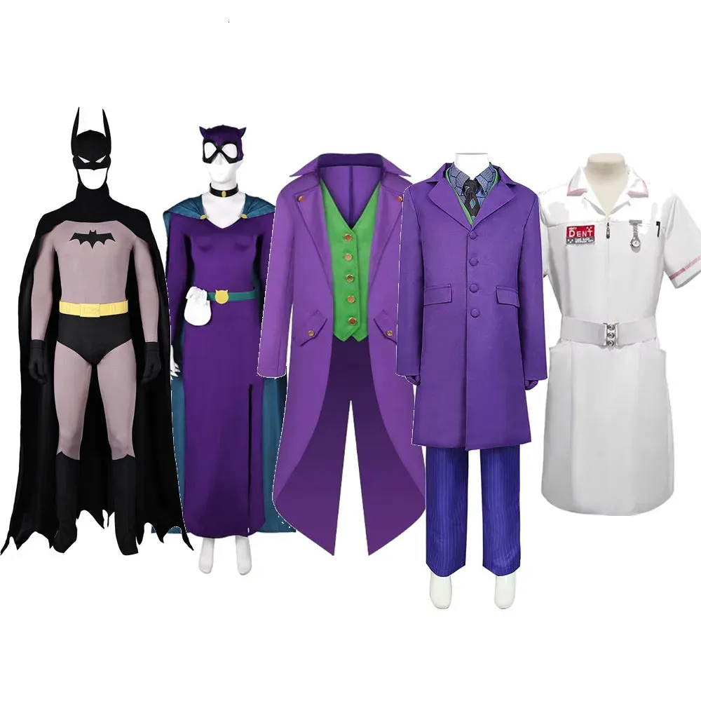 chinese dress ladies Women Joker Costume Striped Purple Uniform Party Outfit Femal Joker Ha –  Sun Baby