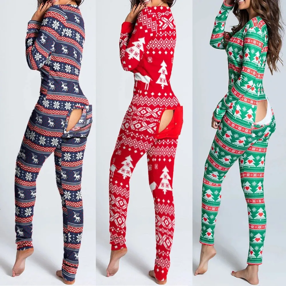 Onesie Pajamas For Adults: Womens Xmas Pyjamas, Novelty One Piece Christmas  Pajama Set With Open Hip Design, Long Night Sleepwear For Women From  Qiyue10, $23.63 | DHgate.Com