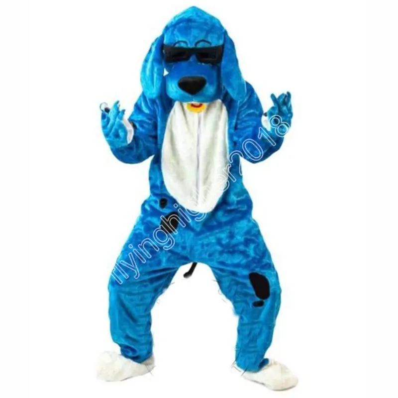 Professional Custom Cute Blue Dog Mascot Costume Character Mascot ...