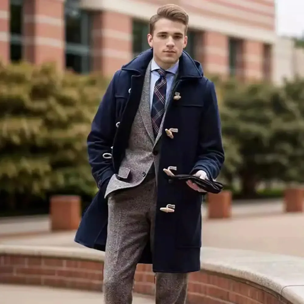 Wool Blend Coat Lapels Wool Coat Wool Double Breasted Peak Lapel