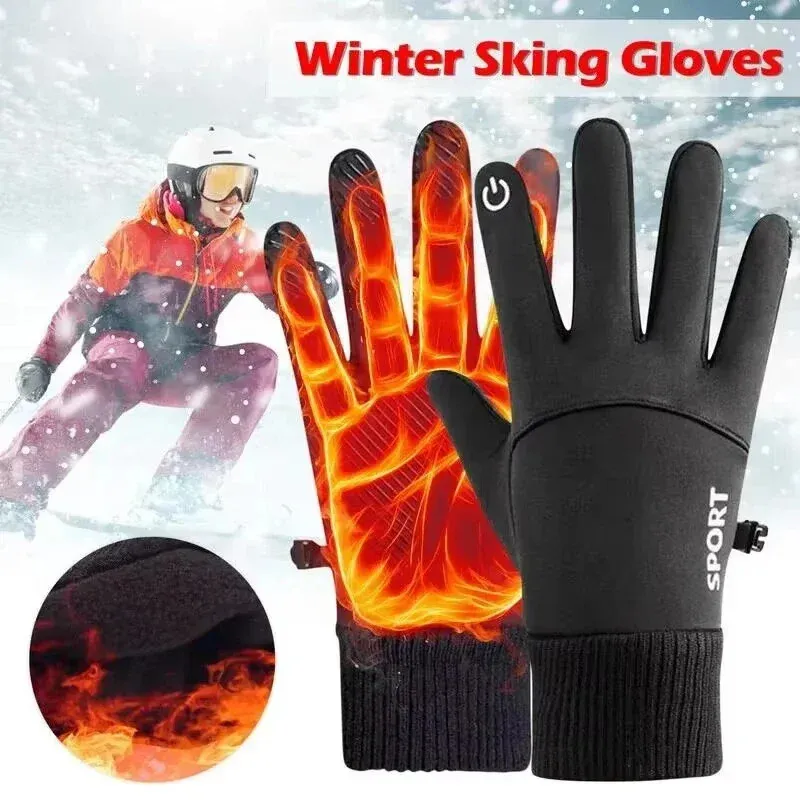 Waterproof Ski Gloves Thermal Touch Screen Ski Gloves - Windproof For Snowboarding, Motorcycle, Winter Sports Freezer Gloves For Working In Freezer - Foto 9