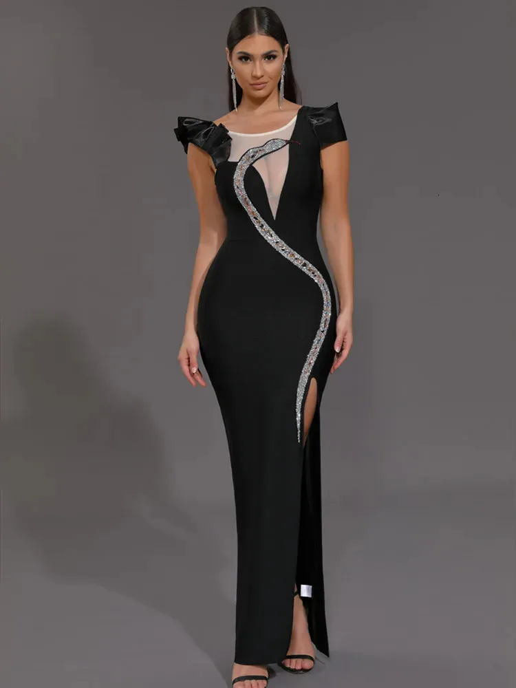chinese dress ladies Black Maxi Dress main image 1