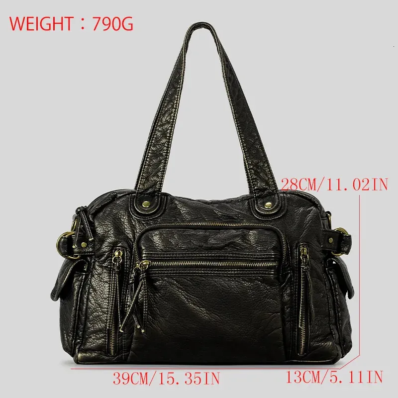 Men's Mini Vintage PU Leather Shoulder Bag with Multiple Pockets