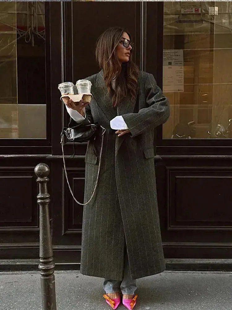 最終値下げ　VOAAOV Vintage Wool Wide Long Coat 最終値下げ VOAAOV Vintage Wool Wide Long Coat