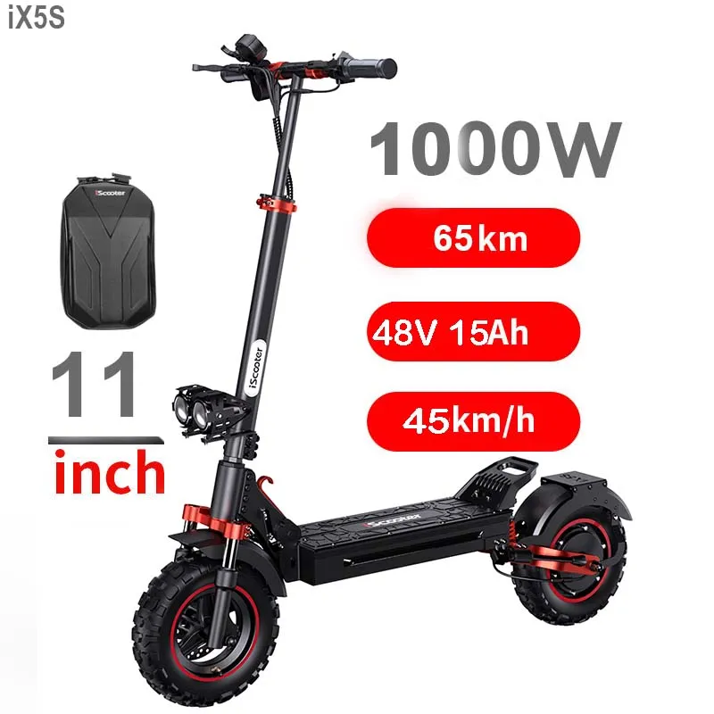 Electric Kick Scooter iScooter ix55 1000W 15Ah Battery 65km Range