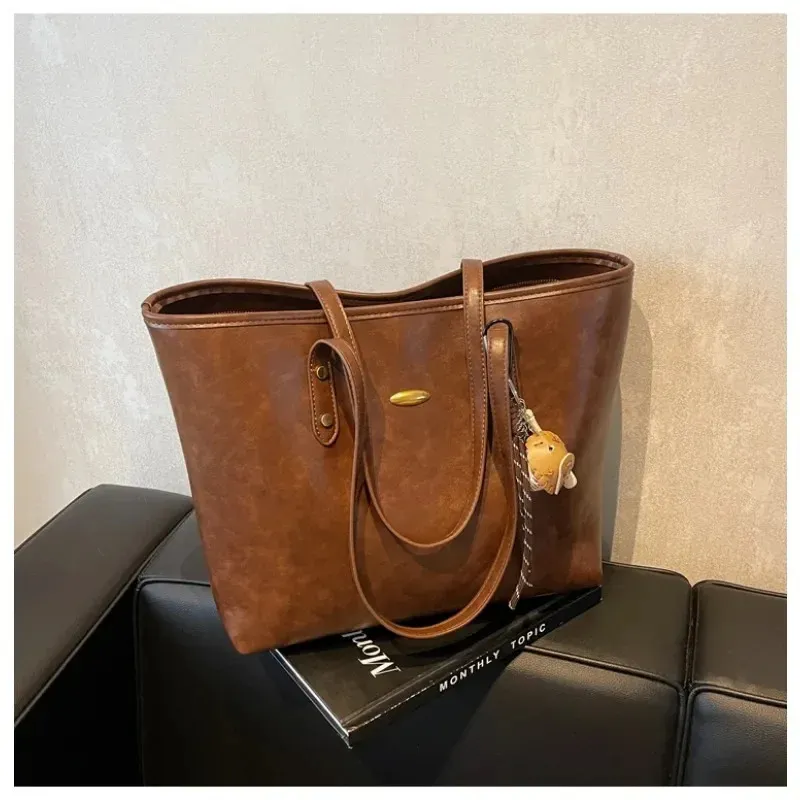 Mens Y2K Mini PU Leather Shoulder Bag Vintage Plain From