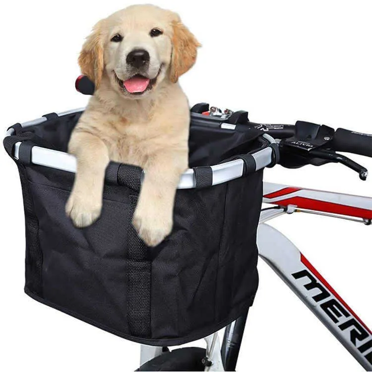 Dog Carrier Mountain Bike Front Basket Bike Pet Carrying Bag