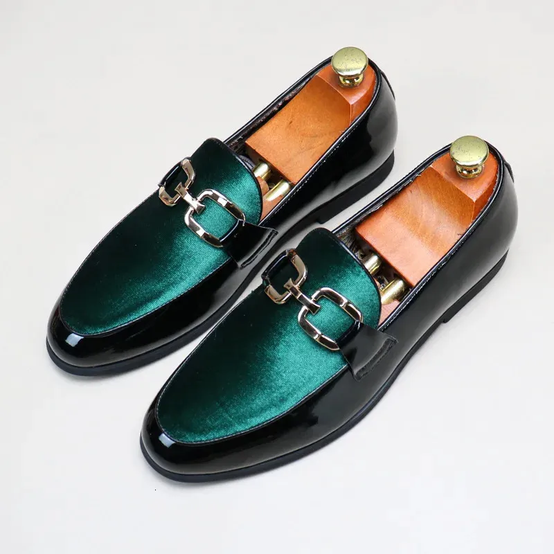 Novel Er Suede Oxford Shoes for Men - Casual and Formal Dress Shoes with  Green, Brown, and Black Dot Design - Zapatos Hombre 240930