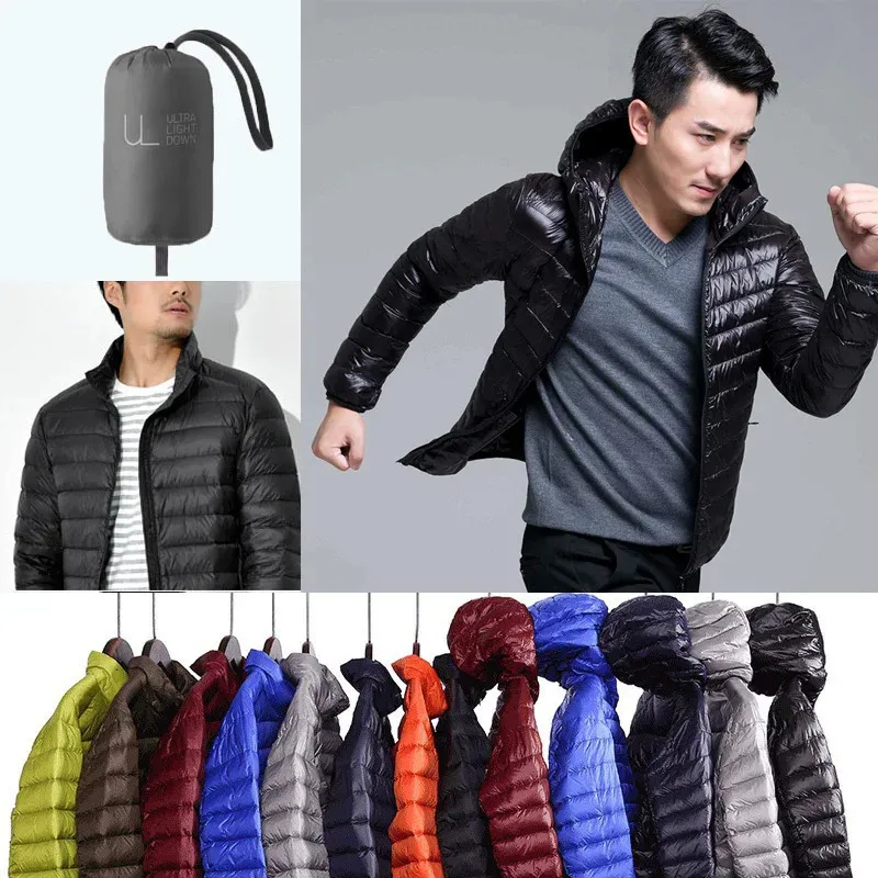 Hooded Parka Jacket Mens Lightweight Winter Set: Waterproof