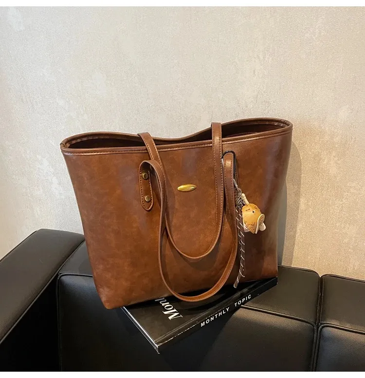 Mens Y2K Mini PU Leather Shoulder Bag Vintage Plain From