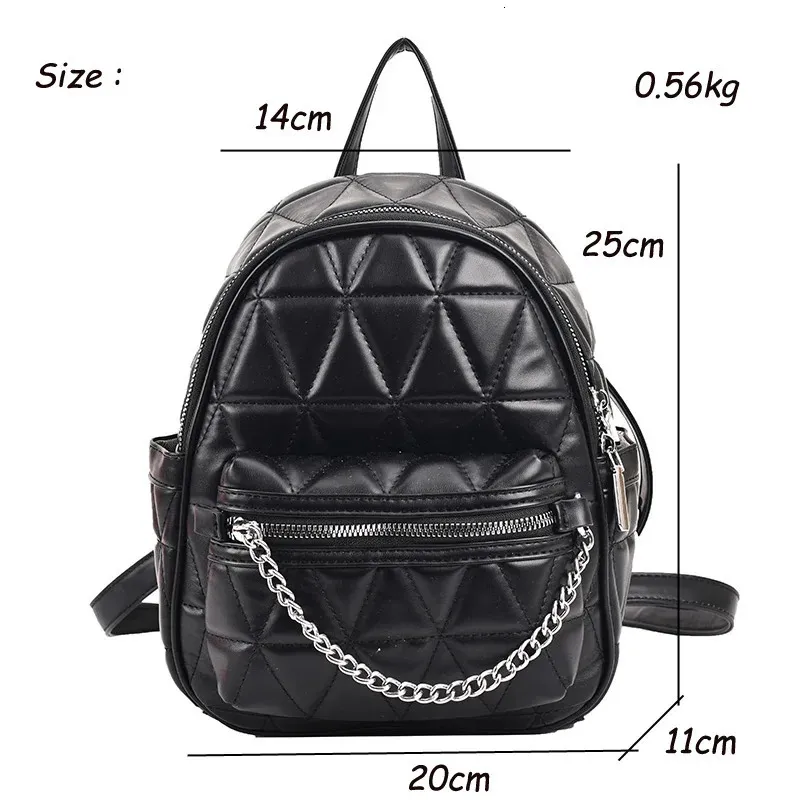black mini backpack with chain Magnet Crosby This mini Black Denim Studded Chain Punk