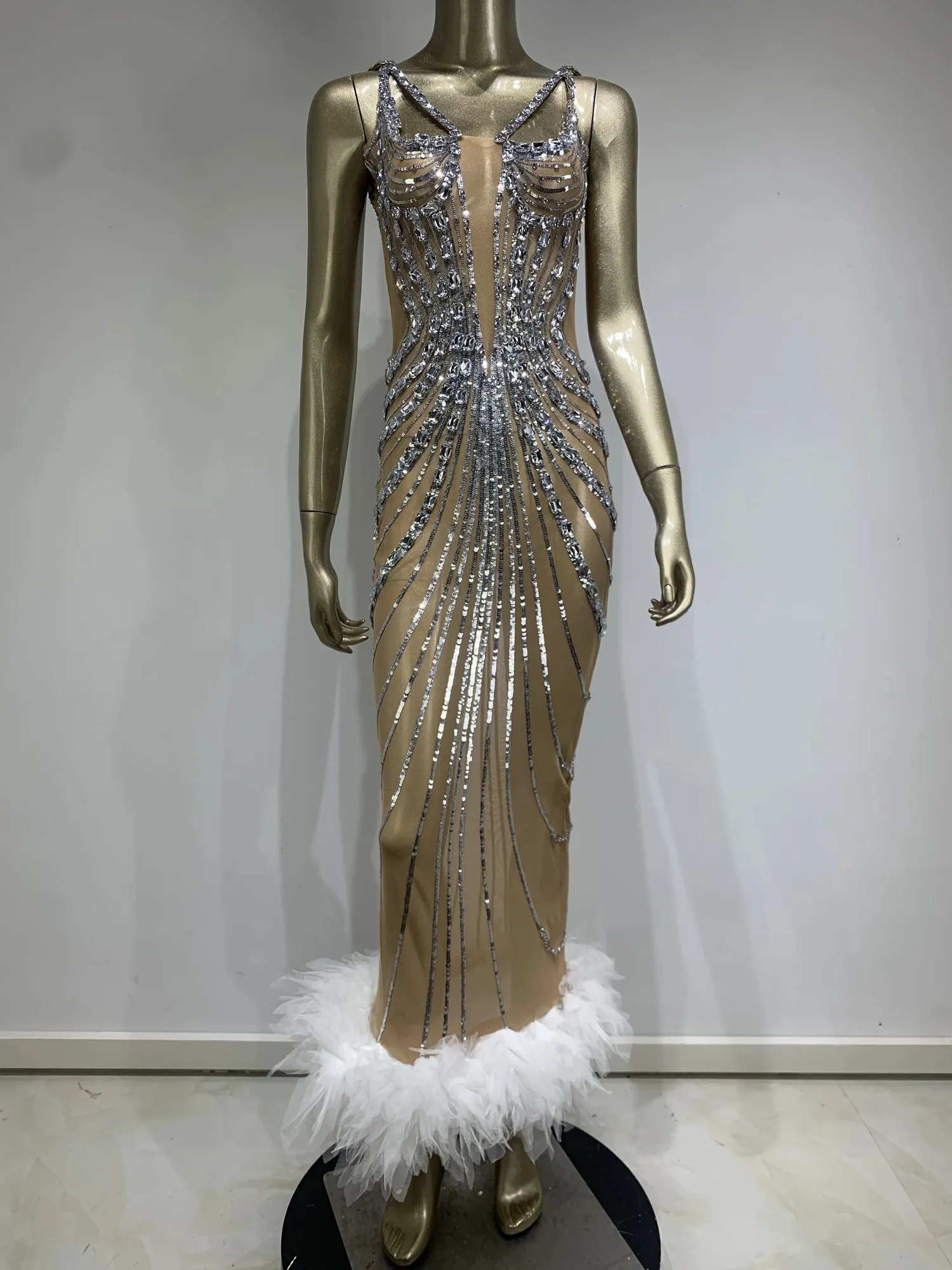 white dress with scarf – mermaidmotelpk Size:US 11.5 A line mermaid wedding collection-auto_houndstooth