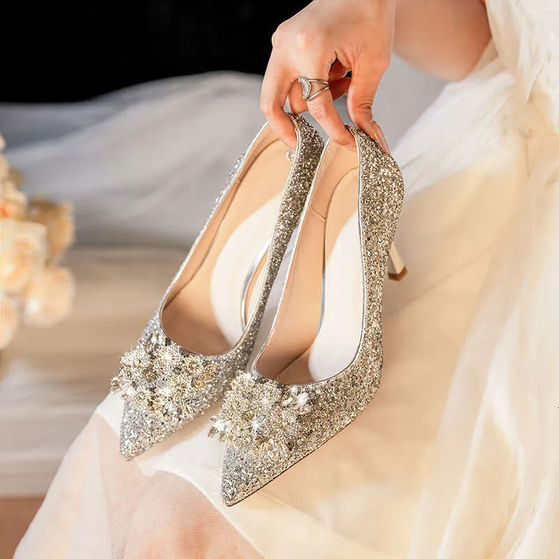 Designer Rhinestone Wedding Heels Bella Belle Elsa Sequin Crystal
