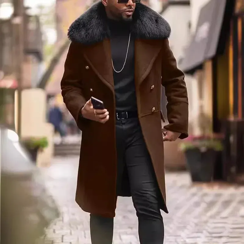Premium Wool Blend Winter Trench Coat: Long, Warm Stylish Shop Now!