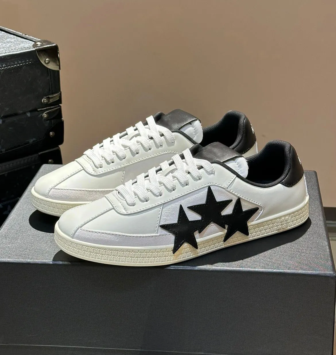 High Quality Men Sunset Skate Low Sneakers Shoes Calfskin Suede